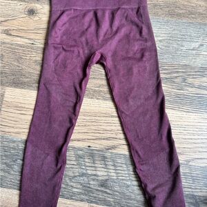 JoyLab Ribbed Burgundy Leggings